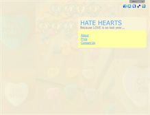 Tablet Screenshot of hatehearts.com